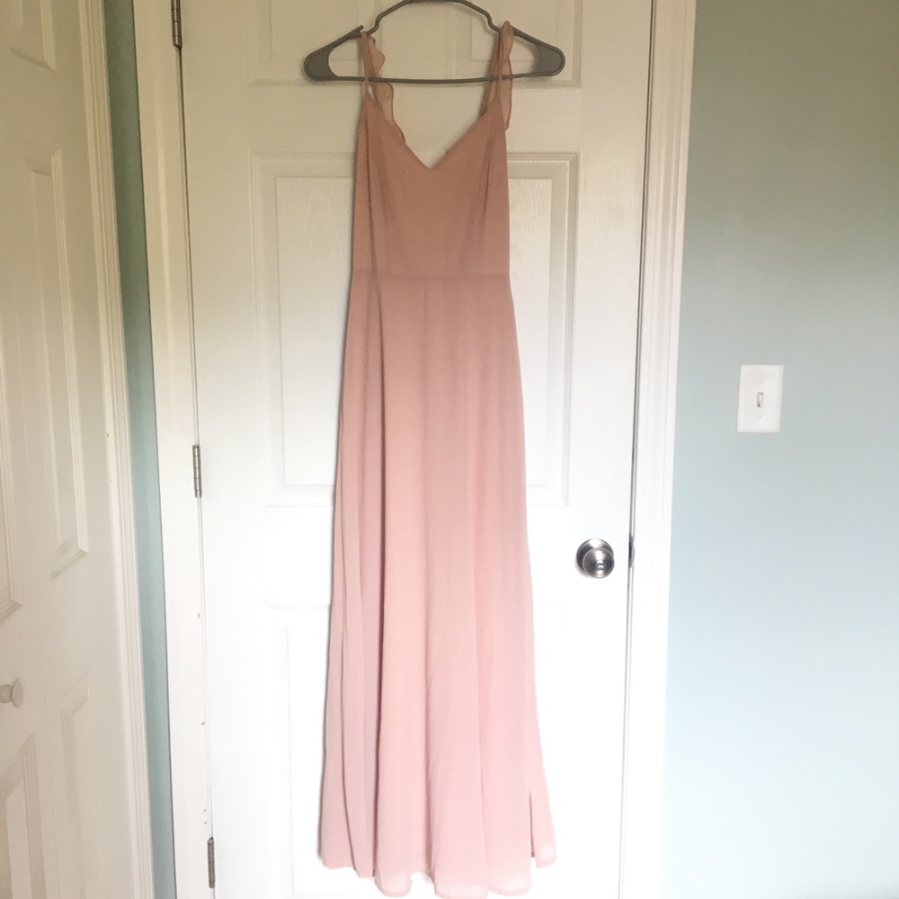 Lulus Blush Pink Meteoric Rise Maxi Dress